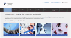Desktop Screenshot of polymercentre.org.uk