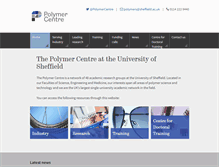 Tablet Screenshot of polymercentre.org.uk